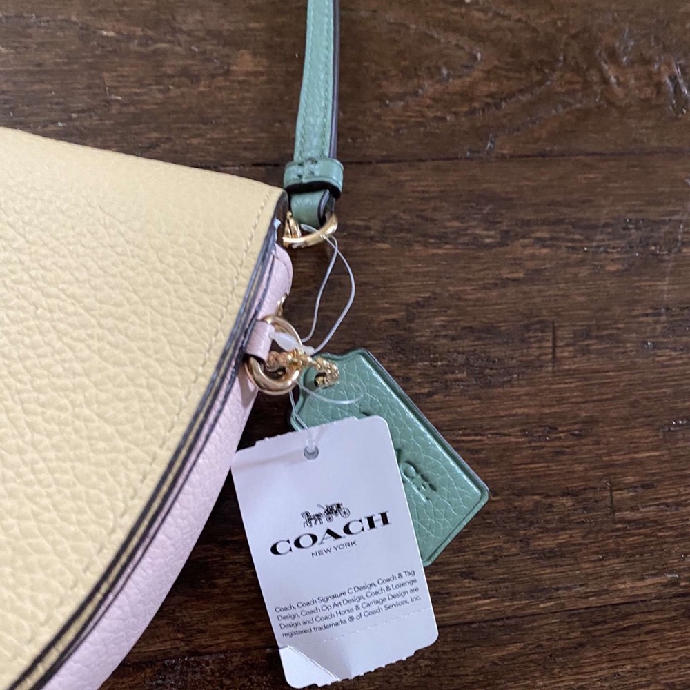 Coach Crossbody In Colorblock Vanilla Cream Multi - Picture 12 of 16